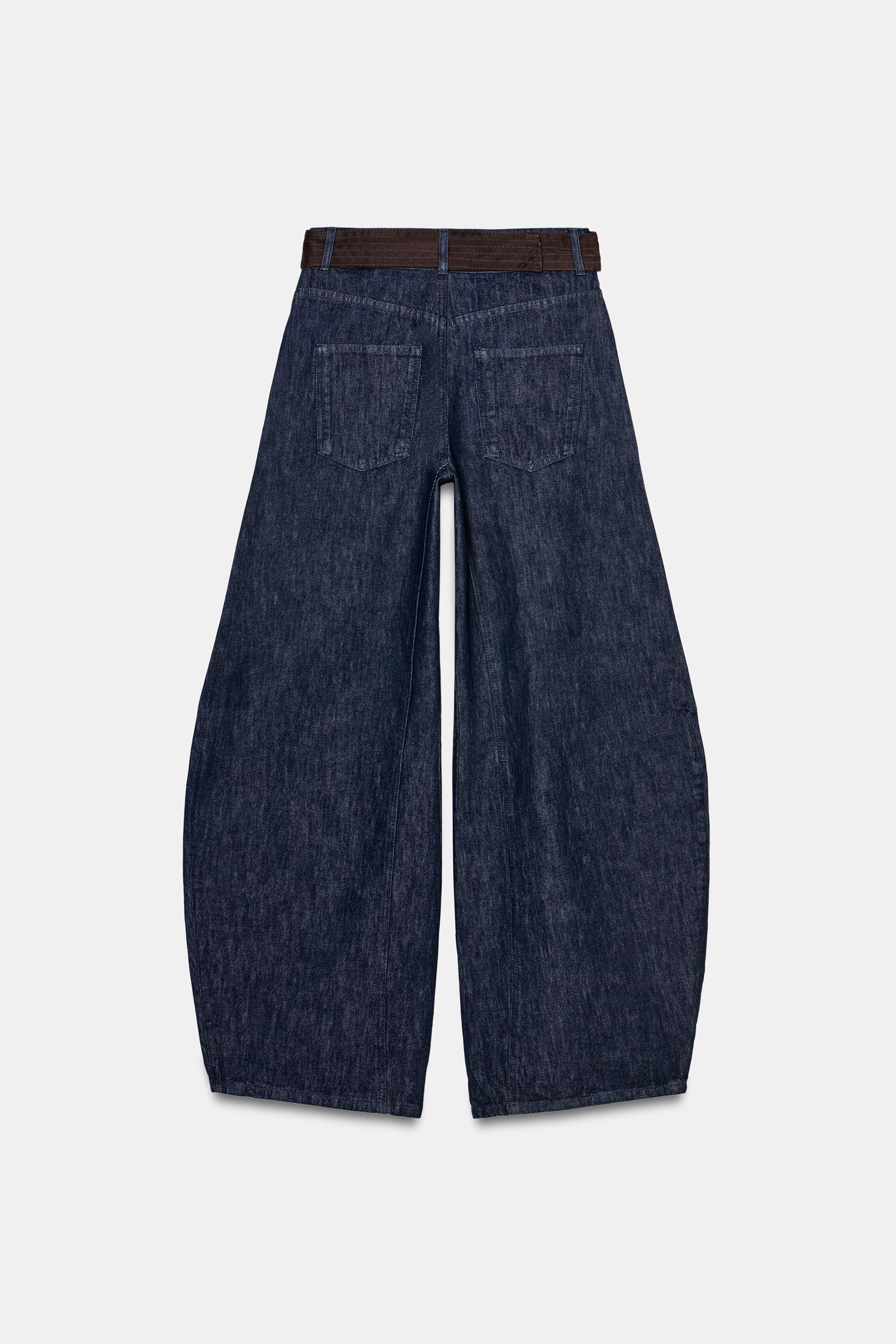 JEAN ZW COLLECTION BARREL AVEC CEINTURE